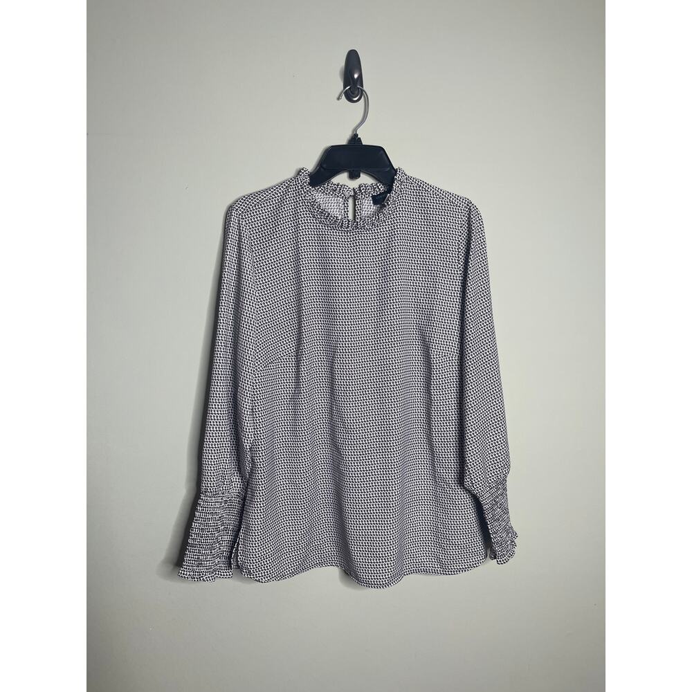 Creation L black and white blouse size 10